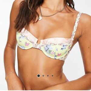 NWT river island mixed floral bikini set